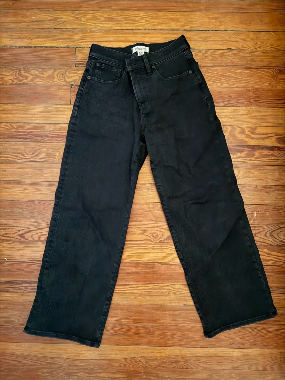 Madewell Black Wide Leg Jeans